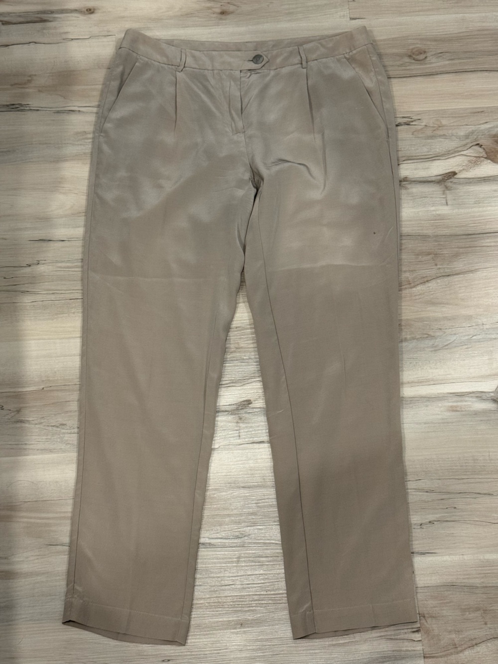 Women's Taupe Chinos - Tailored Straight Leg